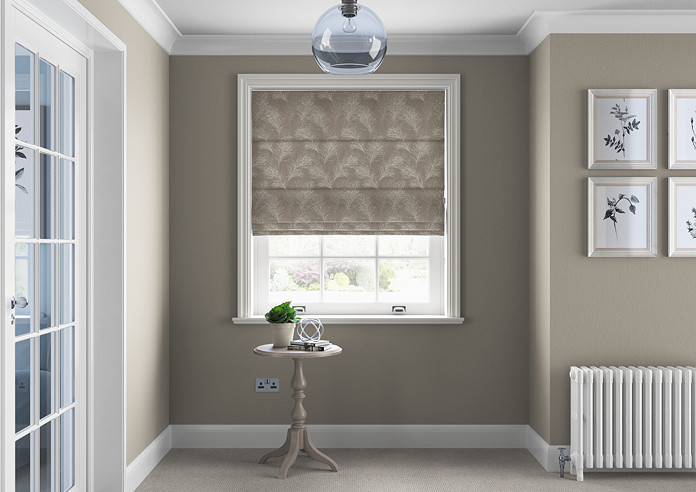 Feather, Coffee - Twist&Fit Roman Blind - Image 5